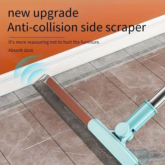 Magic Broom Sweeper for Floor Cleaning – Multifunctional Silicone Wiper Mop with Stainless Steel Extendable Handle – Wet & Dry Use – Bathroom Floor Wiper & Window Squeegee Viper for Home.